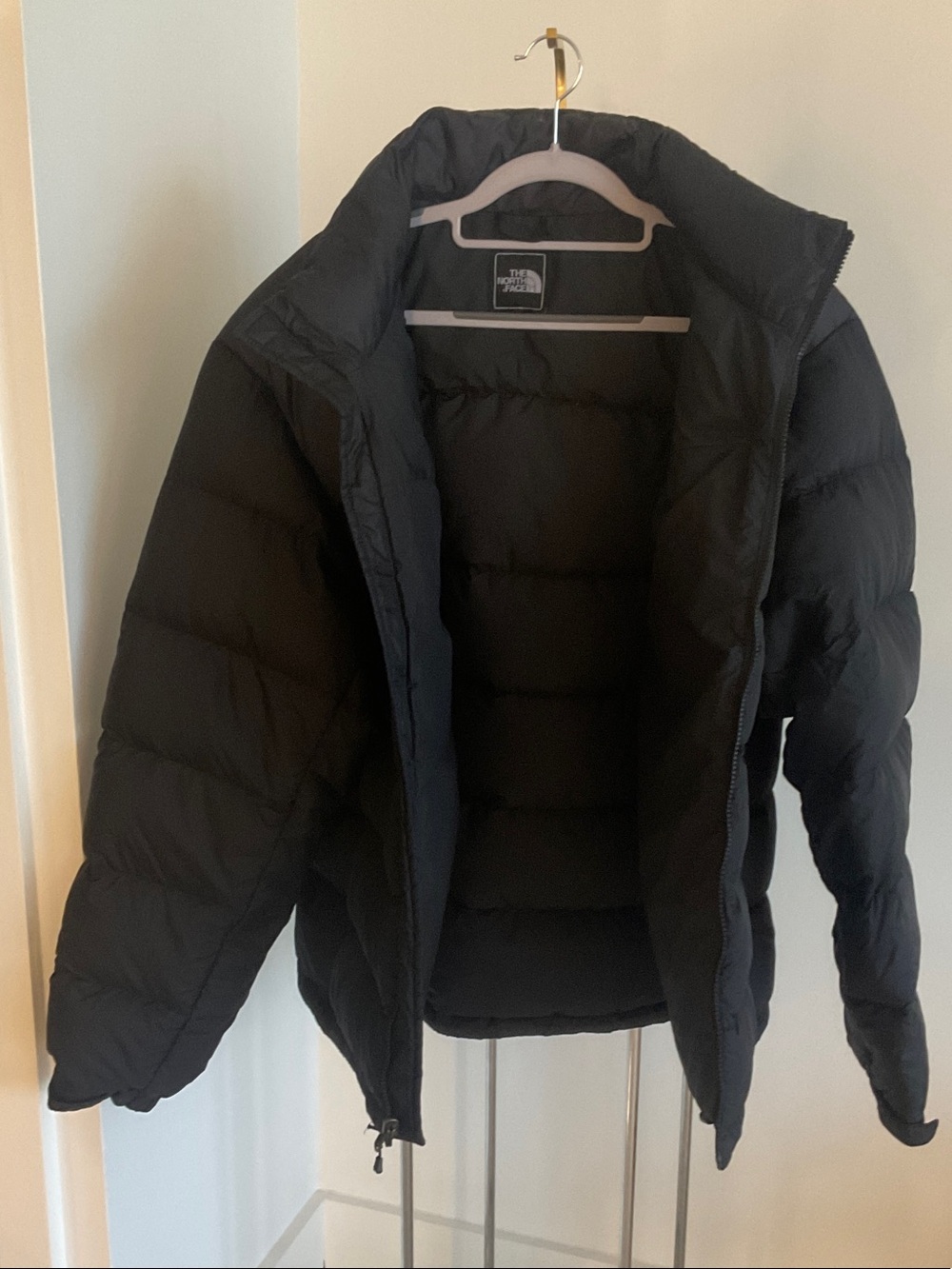 The North Face 700 Black Men's Quilted Down Puffer Jacket sz L - Picture 5 of 6